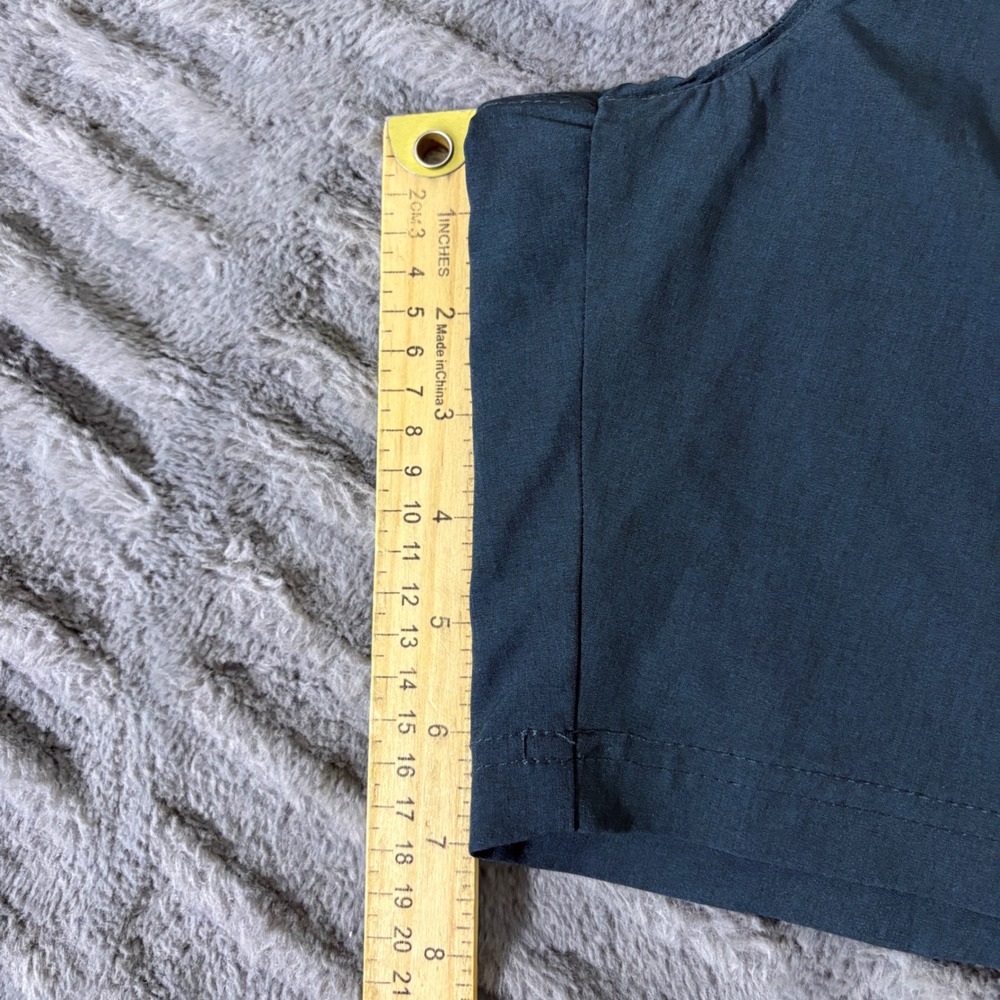 LEG3ND Mens Athletic Shorts Teal Blue‎ Gray Trim Pockets FA50191 Size S - Picture 6 of 8